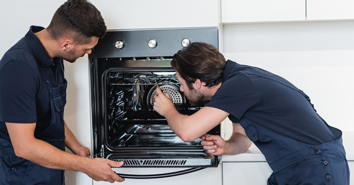 Commercial oven in restaurant kitchen